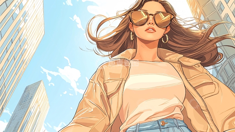 高清大图下载【趣麦麦图】时尚街拍：城市中的潮流女性