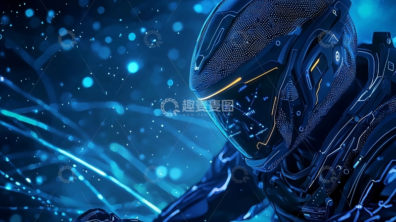 高清大图下载【趣麦麦图】未来科技战士头盔