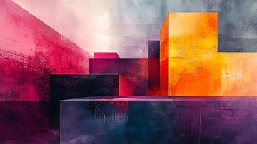 抽象几何光影建筑艺术