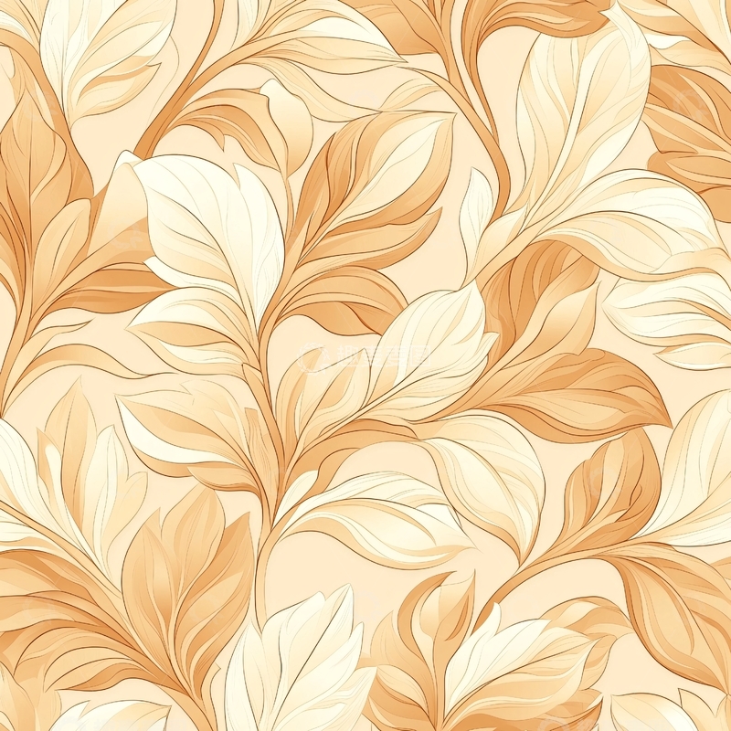 高清大图下载【趣麦麦图】秋日温暖树叶背景图案