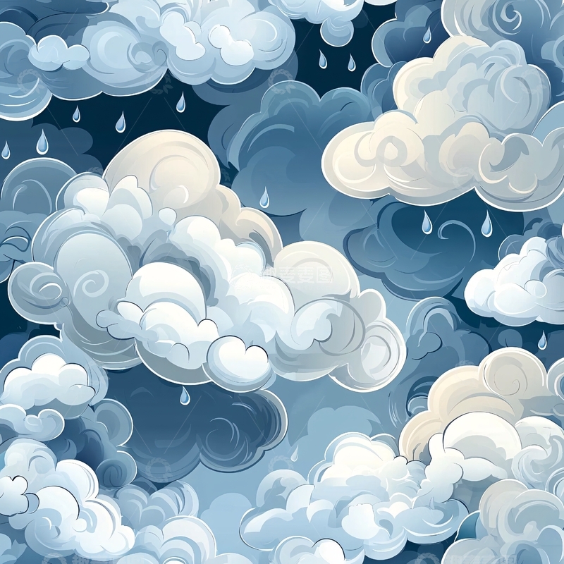 高清大图下载【趣麦麦图】雨云天空背景图