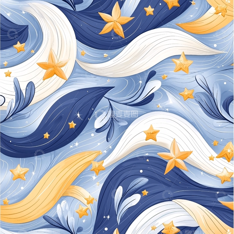 高清大图下载【趣麦麦图】梦幻星空背景素材