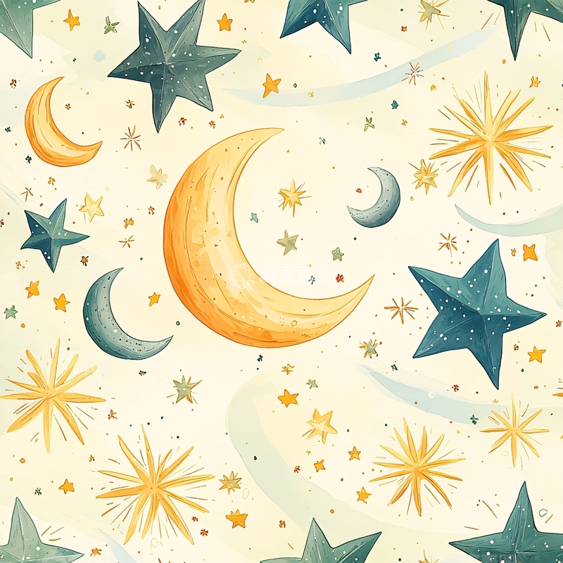 高清大图下载【趣麦麦图】梦幻星空背景图案素材