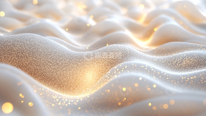 金色波纹光效背景素材