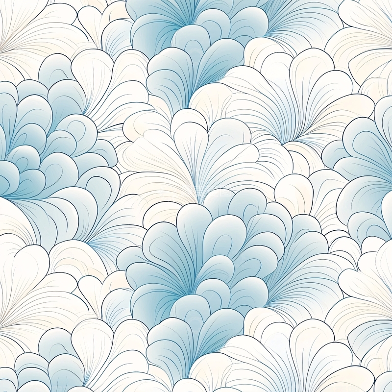 高清大图下载【趣麦麦图】蓝色渐变扇形图案背景