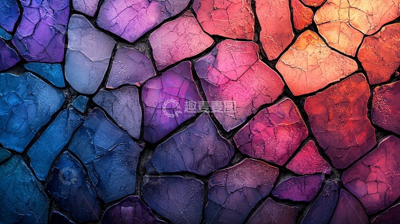 高清大图下载【趣麦麦图】裂纹石块纹理背景