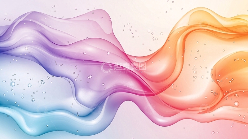 高清大图下载【趣麦麦图】流动色彩抽象背景图