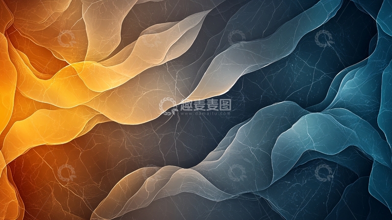 高清大图下载【趣麦麦图】抽象波浪光影背景素材
