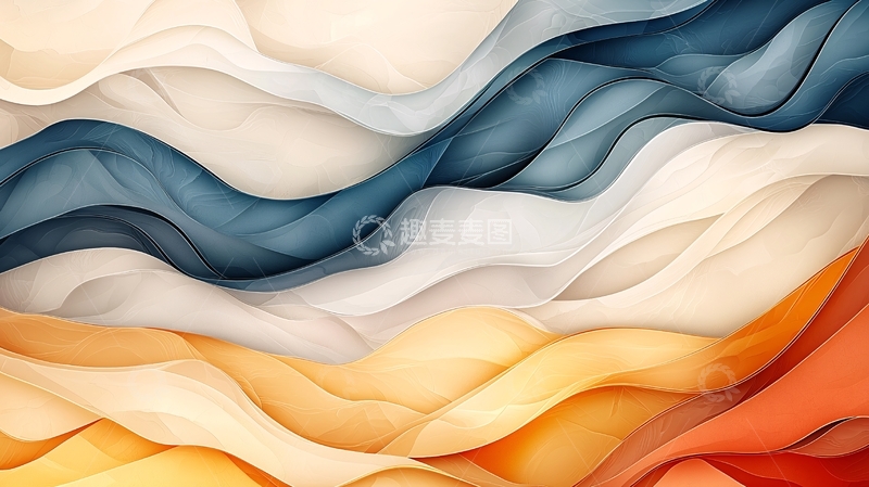 高清大图下载【趣麦麦图】抽象波浪纹理背景素材