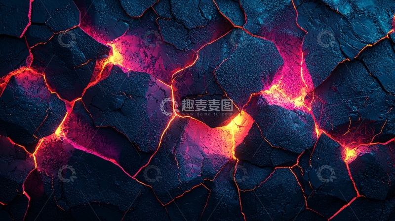 高清大图下载【趣麦麦图】裂开的地壳纹理背景