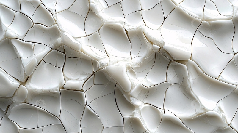 高清大图下载【趣麦麦图】白色裂纹陶瓷纹理背景