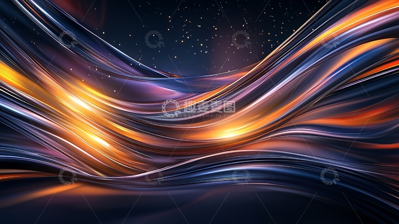 高清大图下载【趣麦麦图】夜空中的光流与星河