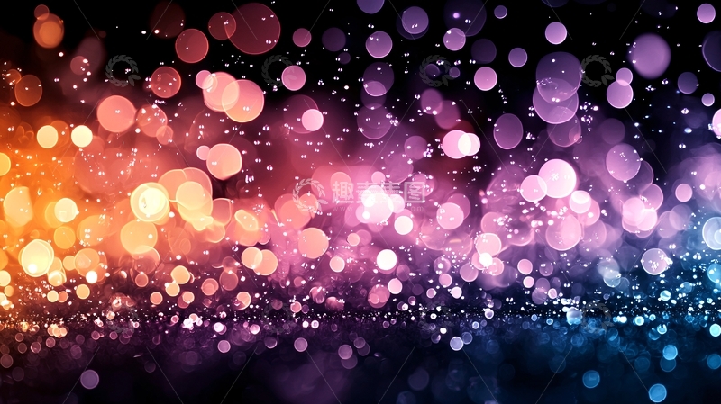 高清大图下载【趣麦麦图】梦幻光斑背景素材