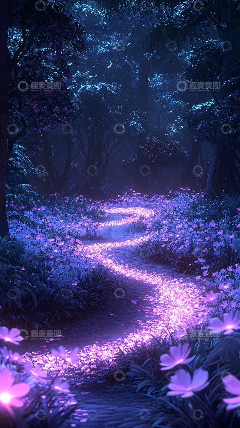 高清大图下载【趣麦麦图】梦幻森林小径