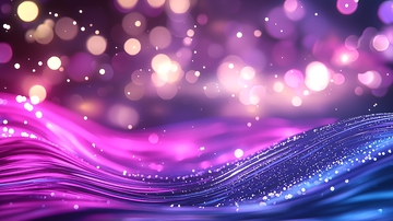 梦幻紫色波浪光效背景