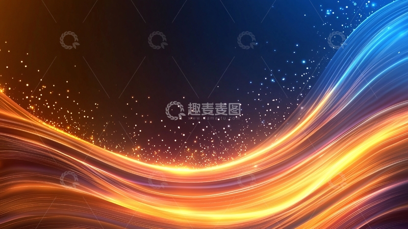 高清大图下载【趣麦麦图】光流星河动态背景