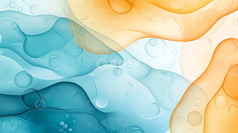 高清大图下载【趣麦麦图】水滴流动抽象背景图案