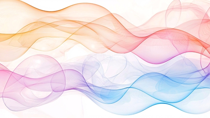 高清大图下载【趣麦麦图】抽象波浪线条背景素材