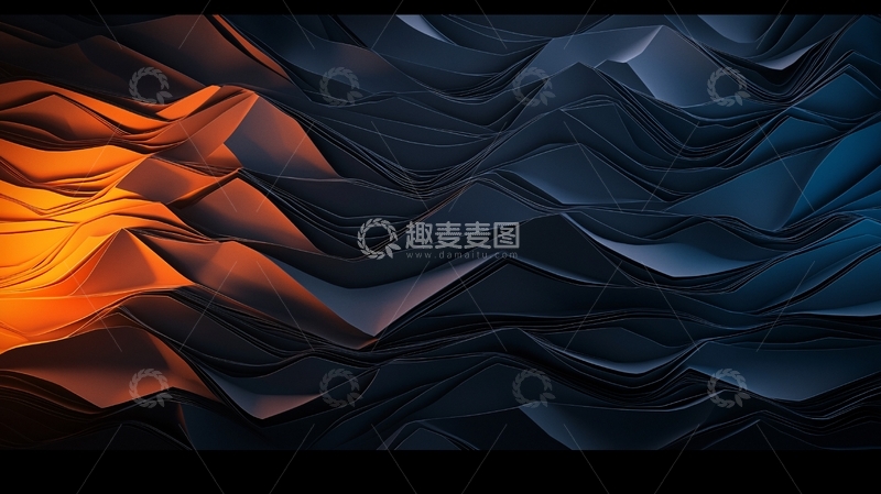 高清大图下载【趣麦麦图】抽象波浪光影艺术背景