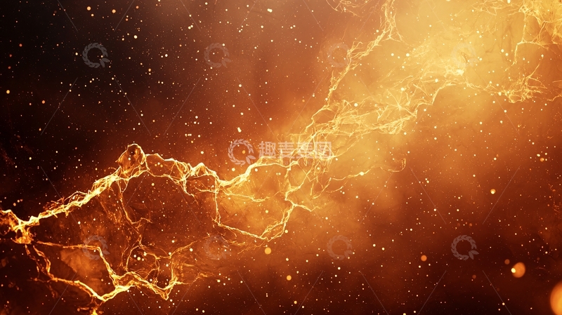 高清大图下载【趣麦麦图】金色裂纹背景素材