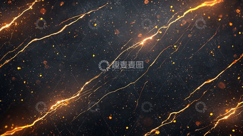 高清大图下载【趣麦麦图】电光火花动态背景素材