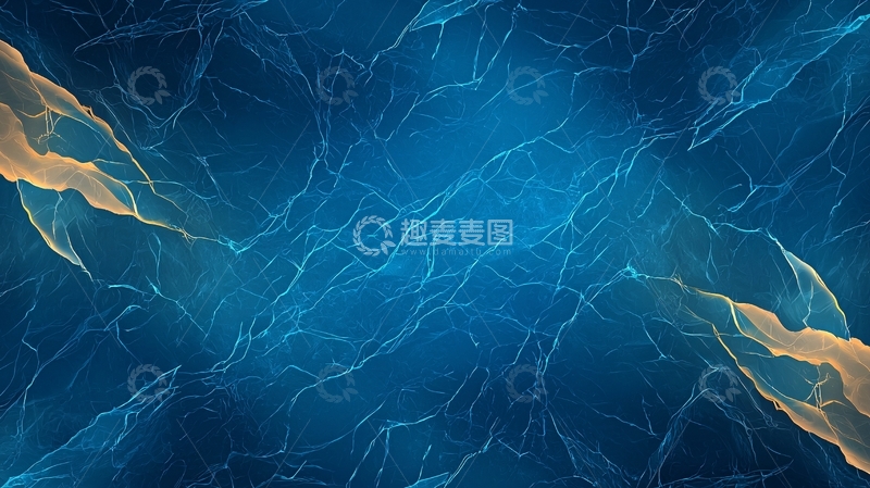 高清大图下载【趣麦麦图】蓝色裂纹背景抽象艺术