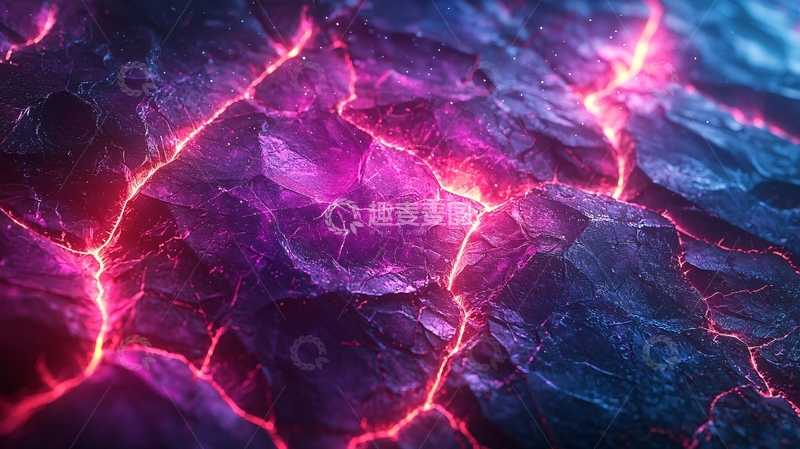 高清大图下载【趣麦麦图】裂纹岩浆纹理背景