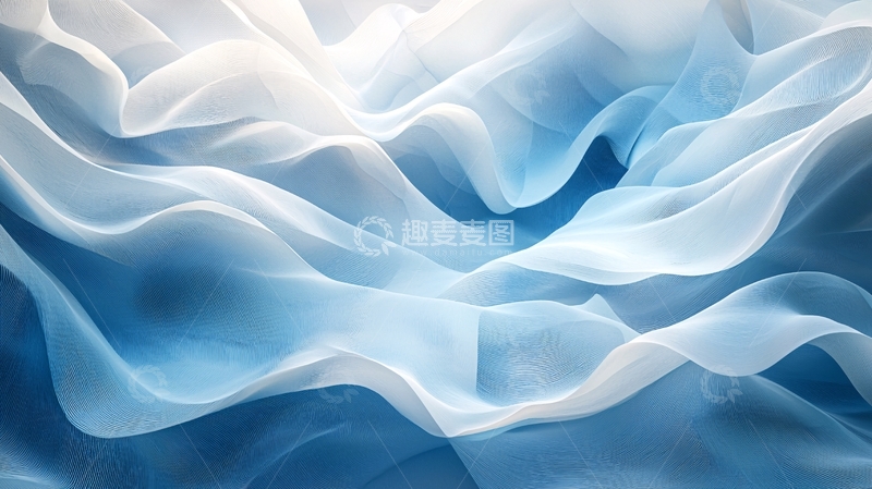 高清大图下载【趣麦麦图】蓝色波浪纹理背景