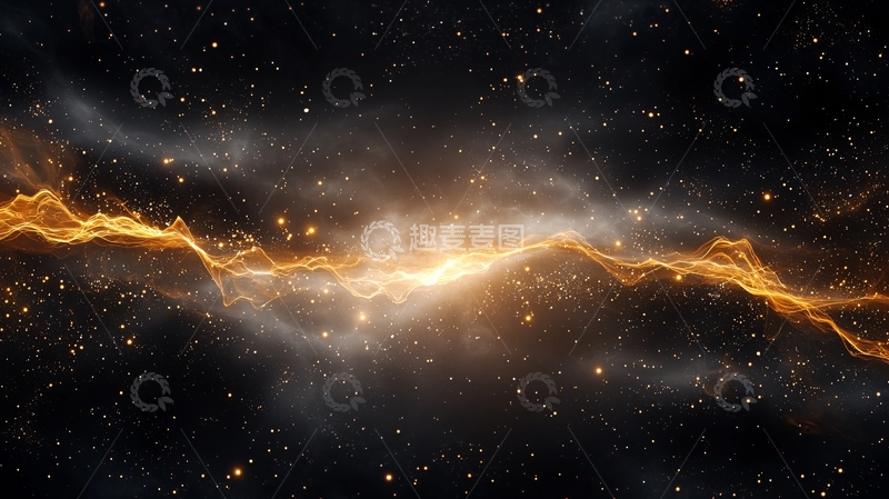 高清大图下载【趣麦麦图】宇宙能量波光闪烁