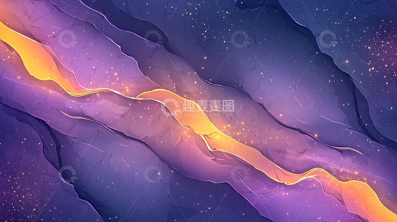 高清大图下载【趣麦麦图】梦幻星空流光背景