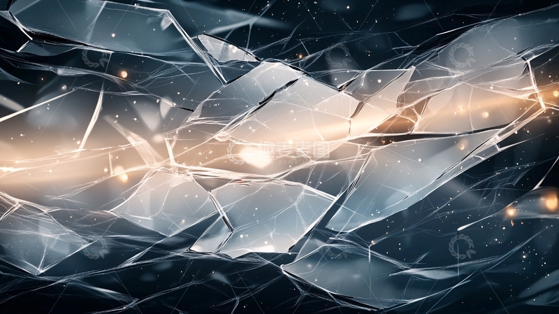 高清大图下载【趣麦麦图】破碎玻璃抽象艺术背景