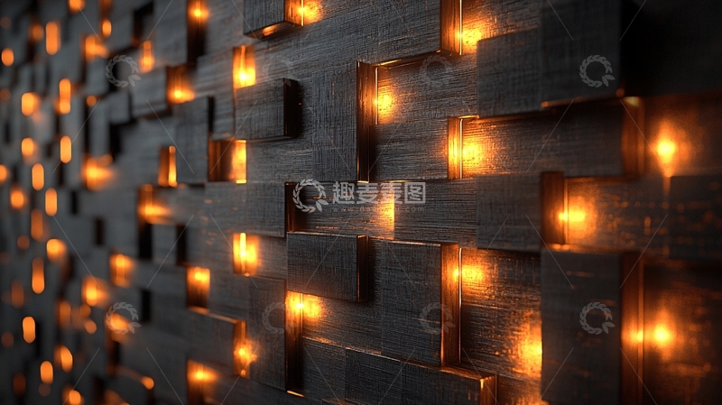 高清大图下载【趣麦麦图】光影交错的立体墙面设计