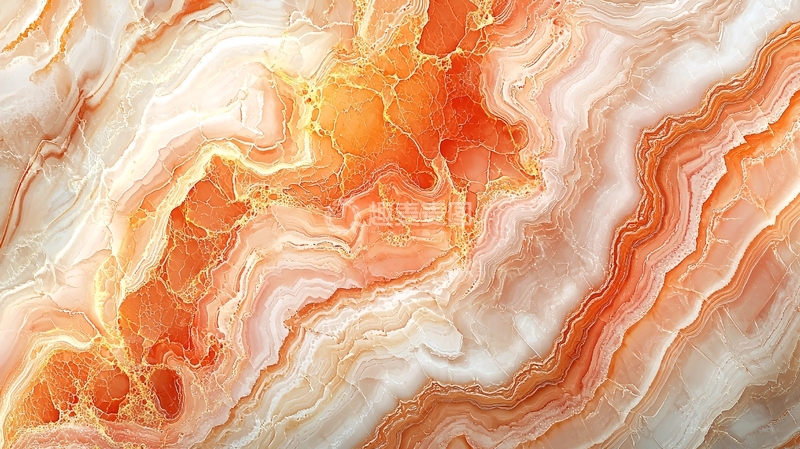 高清大图下载【趣麦麦图】橙色大理石纹理背景