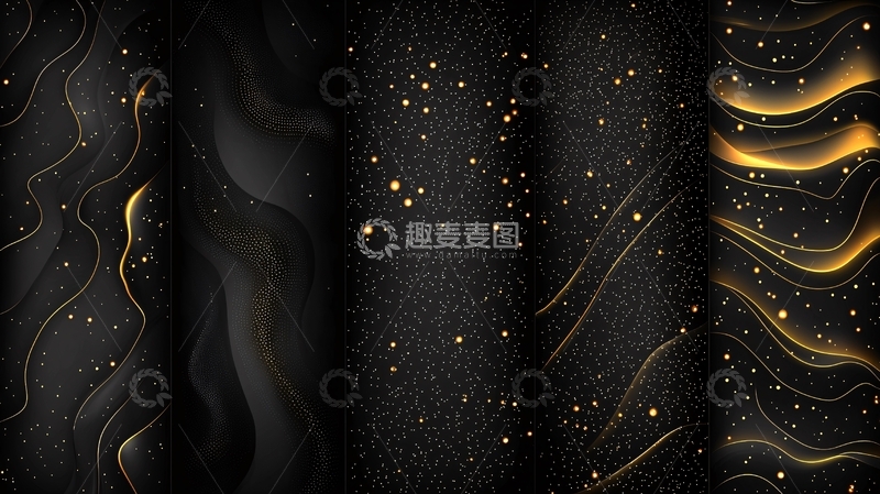 高清大图下载【趣麦麦图】黑色星空背景素材集