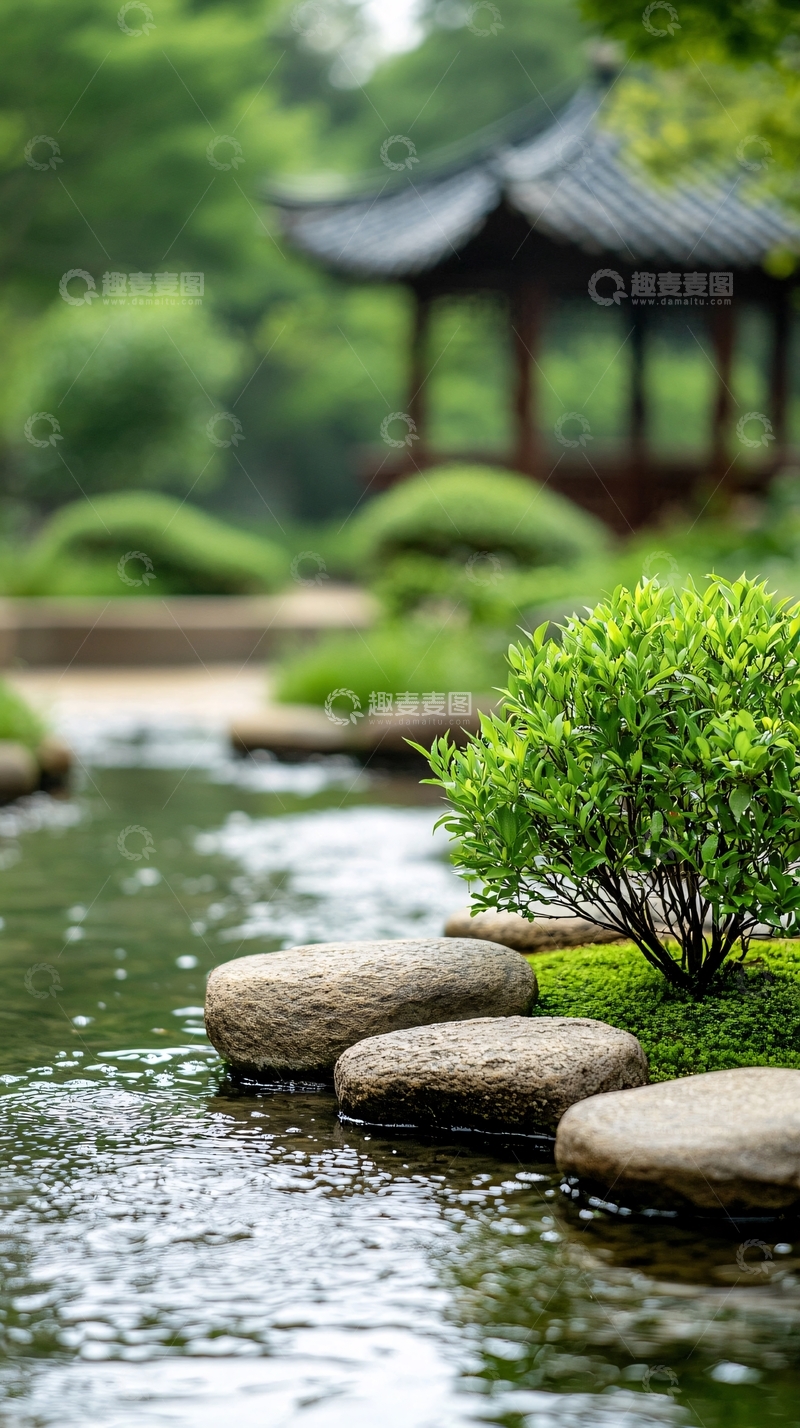 高清大图下载【趣麦麦图】静谧山水园林景观