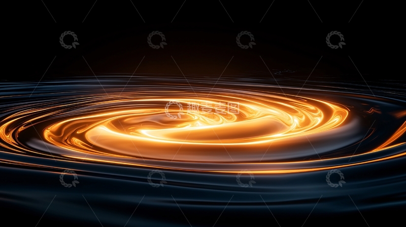 高清大图下载【趣麦麦图】金色漩涡背景素材