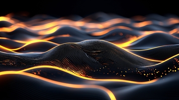 光影波浪抽象艺术背景