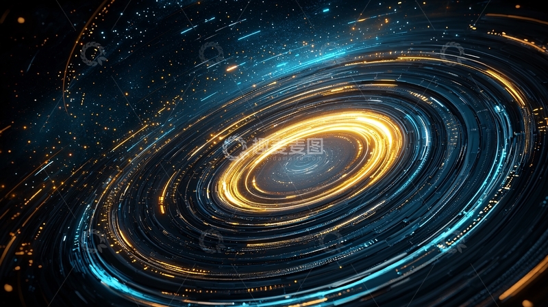高清大图下载【趣麦麦图】星系旋转动态效果背景