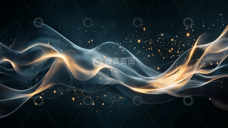 高清大图下载【趣麦麦图】光波粒子动态背景