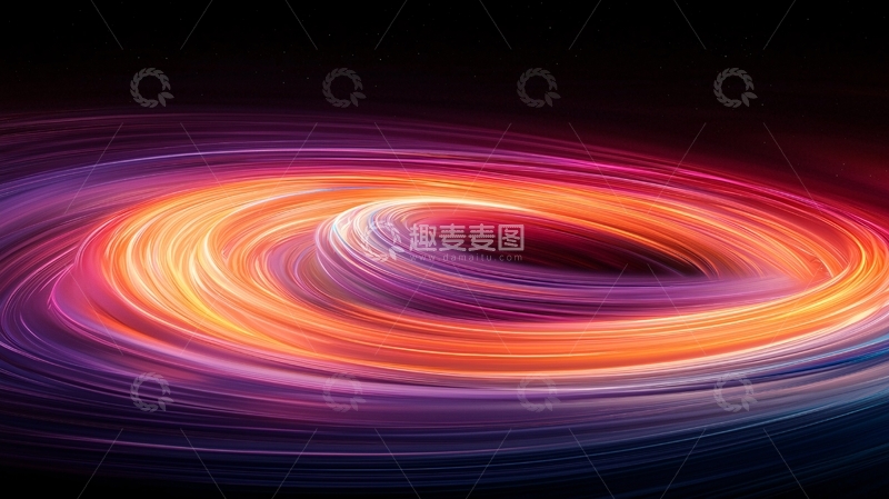 高清大图下载【趣麦麦图】旋转星系动态光效背景