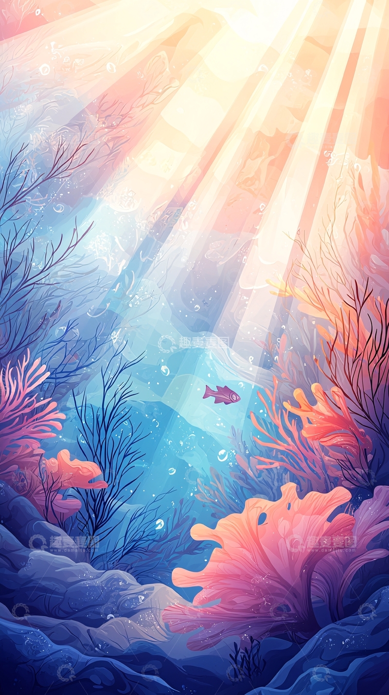 高清大图下载【趣麦麦图】梦幻海底世界