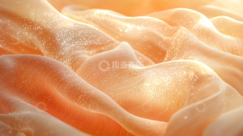 高清大图下载【趣麦麦图】金色波浪纹理背景