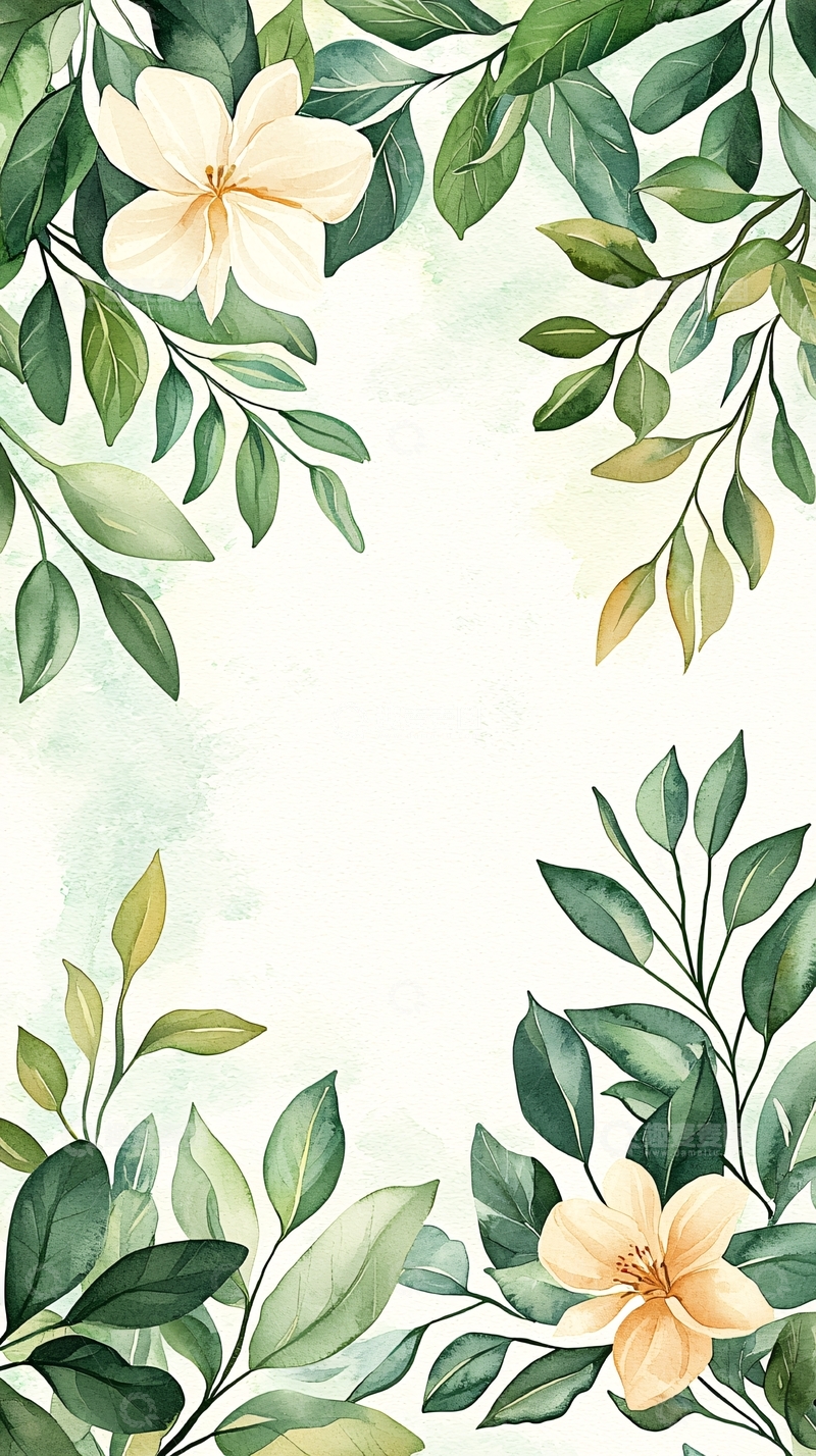 高清大图下载【趣麦麦图】清新花卉背景墙纸素材