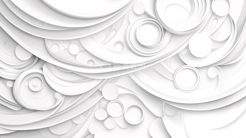 高清大图下载【趣麦麦图】白色抽象几何图形背景