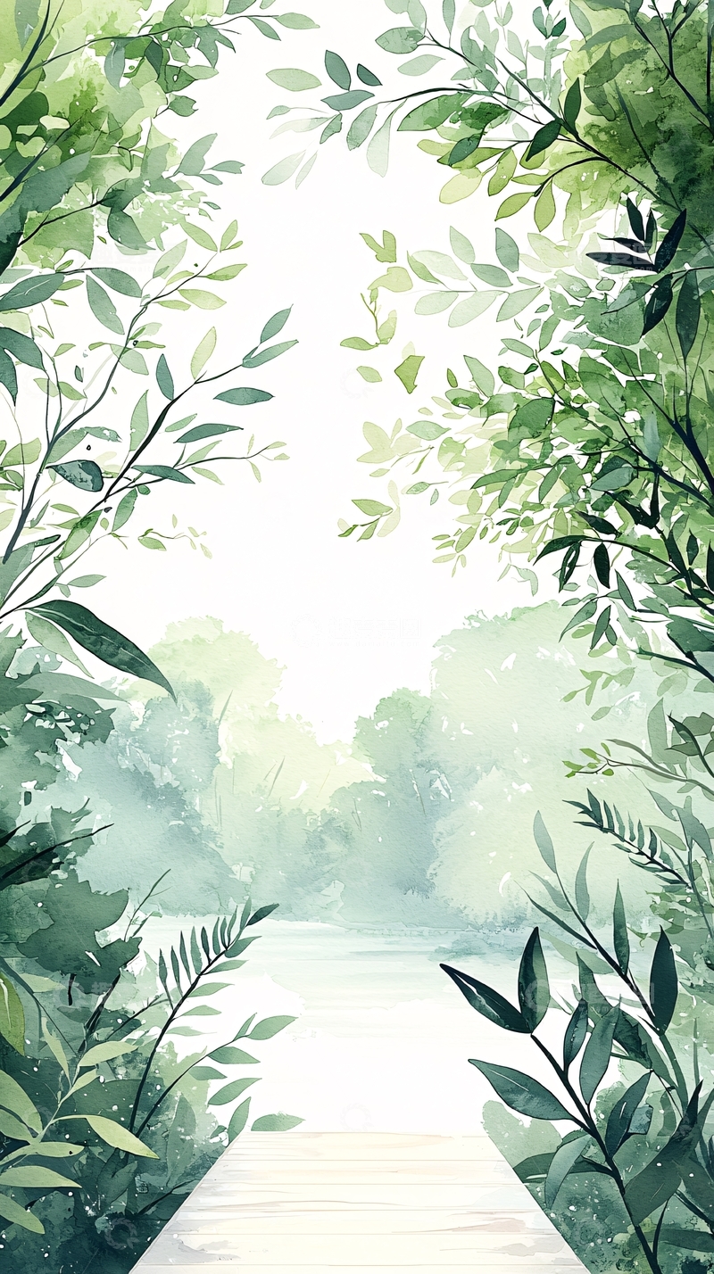 高清大图下载【趣麦麦图】森林小径自然风景