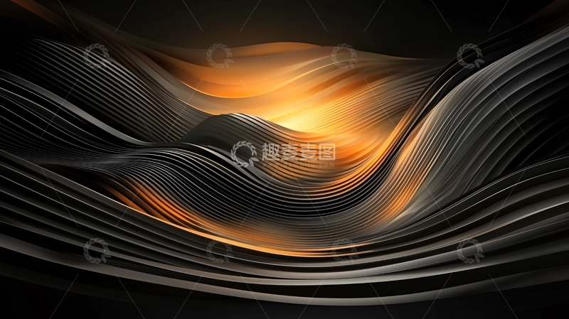高清大图下载【趣麦麦图】抽象线条光影艺术背景