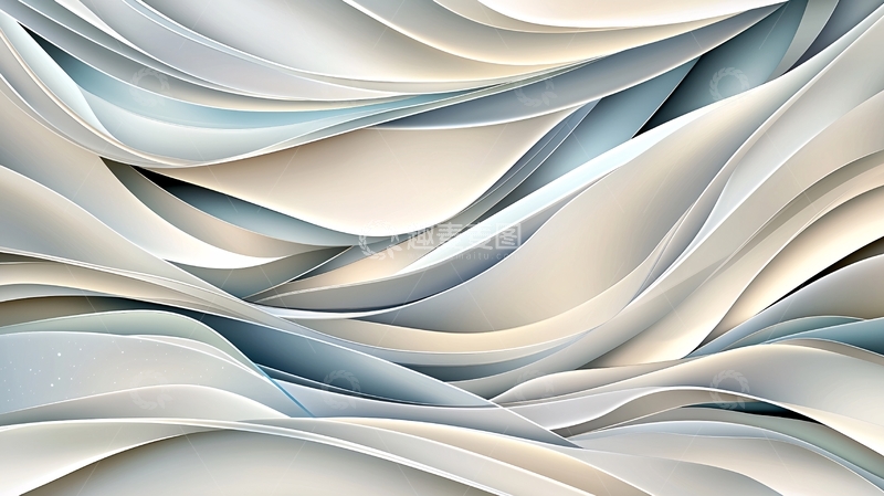 高清大图下载【趣麦麦图】抽象波浪线条背景素材