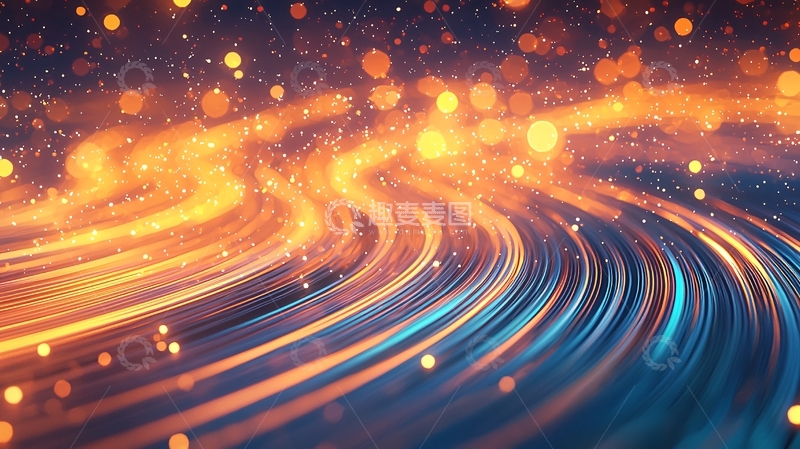 高清大图下载【趣麦麦图】光波流动动态背景素材
