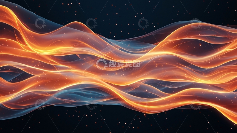 高清大图下载【趣麦麦图】波光粼粼的夜空背景