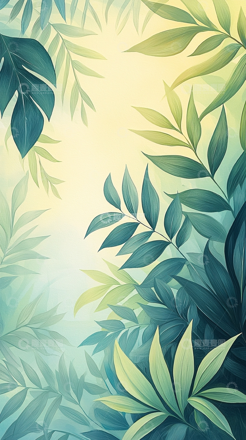 高清大图下载【趣麦麦图】清新自然植物背景图